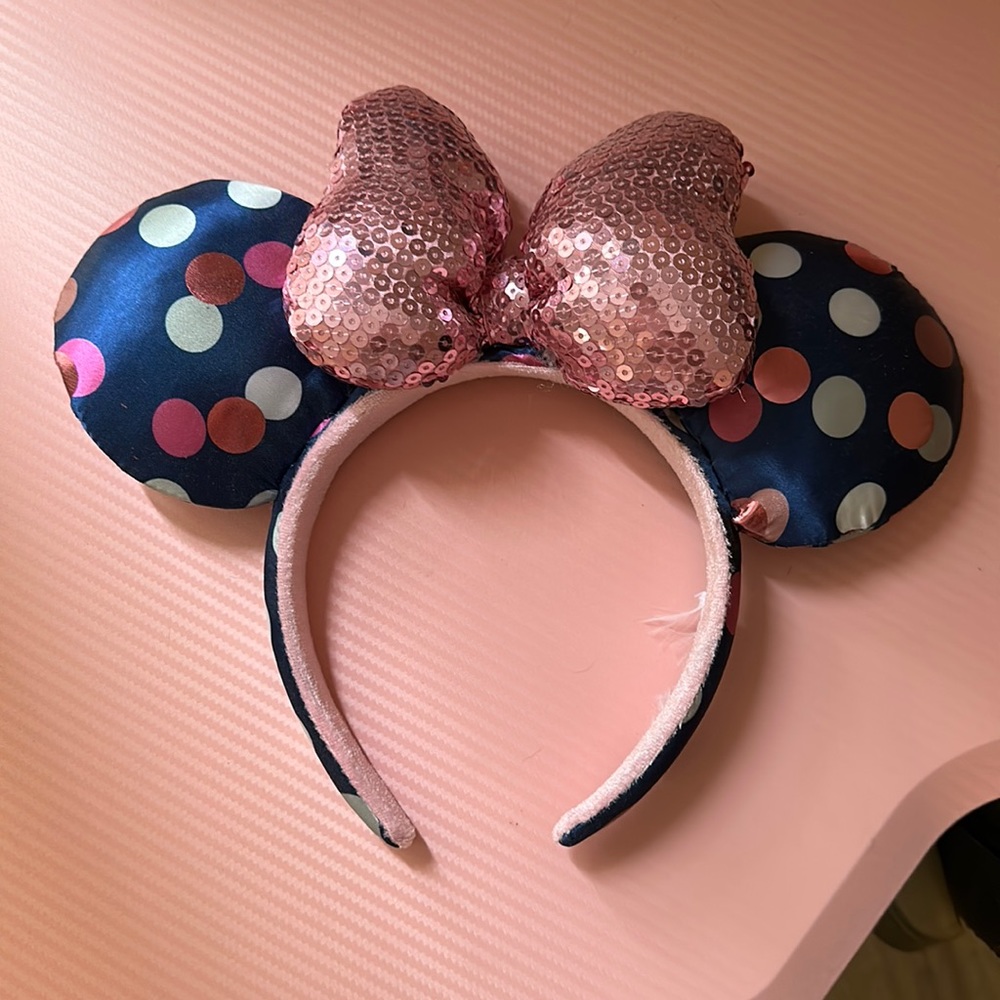 Pink and Purple Polkadot Ears